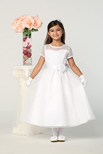 Made in USA - Holy First Communion Dresses for Girls 7-16 Plus Size White - Vestidos de Primera Comunion para Niñas2