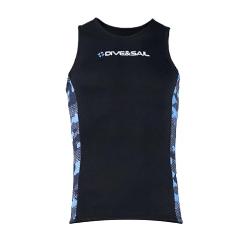 Perfeclan Chaleco de Traje de Neopreno para Hombre,Chaleco sin Mangas de Buceo,Deportes acuáticos,Suave Moderno de 2 mm,Secado rápido,Camisetas de Surf,Chaleco, m