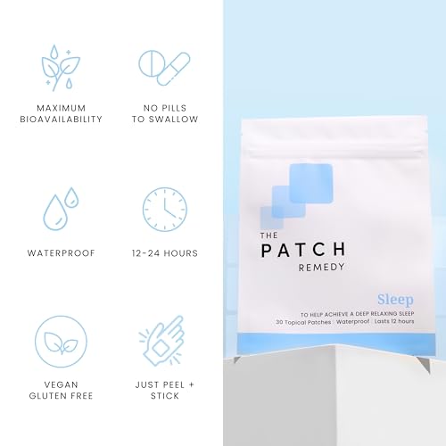 Image of The Patch Remedy Sleep | Valerian, Passionflower, Hops, Magnesium Glycinate | 30 Patches
