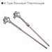 EWAIDI K Type Thermocouple WRN-132 Probe High Temp Sensor for Muffle Furnace Industrial Heating Temperature Sensor