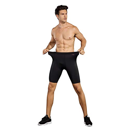 Niksa 3 Pack Compression Shorts Men Quick Dry Black Performance Athletic Shorts-XL - Thumbnail 4