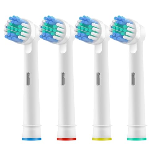 4 cabezales de cepillo de dientes de repuesto compatibles con Oral B Braun, cabezales de cepillo de dientes eléctricos profesionales para Oral B 7000/Pro