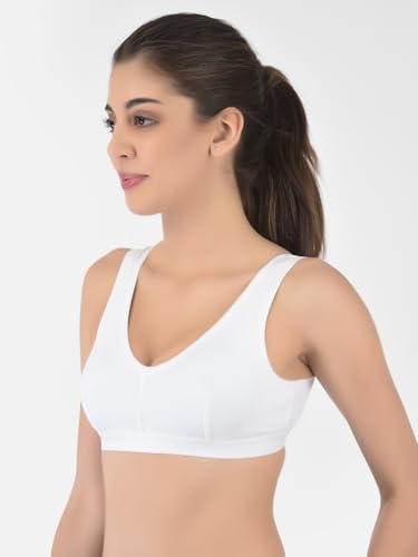 Image of Softline Women's 100% Cotton Wired Non-Padded Molded Sports Bra Combo | High-Support & Breathable Activewear | Soft & Durable for Workouts & Everyday Wear (Pack of 2)