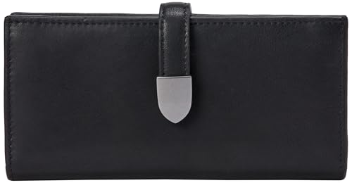 Amazon Essentials Womens Leather Clutch Wallet Black One Size