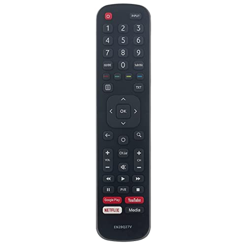 Image of EHOP EN2BQ27V Remote Control Replacement for VU LCD Smart TV Remote Controller with GooglePlay Netflix YouTube Apps