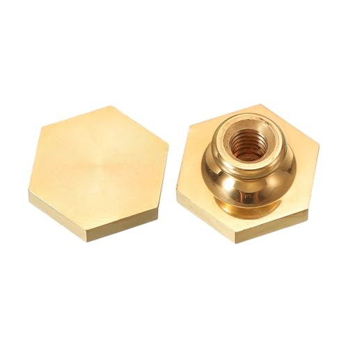 Tête de cachet de cire en laiton doré PATIKIL, l'excellence du sceau hexagonal pour invitations