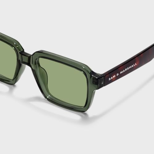 Image of SAM AND MARSHALL TROY Sunglasses I 400UV Protection I Rectangle Shape Sunglass I Men & Women