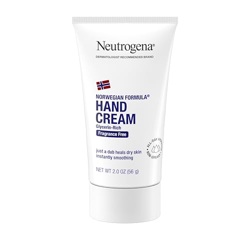 Neutrogena Norwegian Formula Moisturizing Hand Cream for Dry, Rough Hands, Fragrance-Free Glycerin...