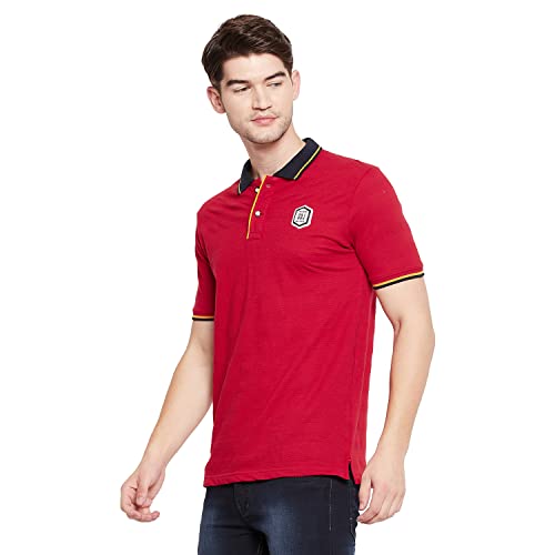 Image of Duke Stardust Men Half Sleeve Red Color Cotton T-Shirt S
