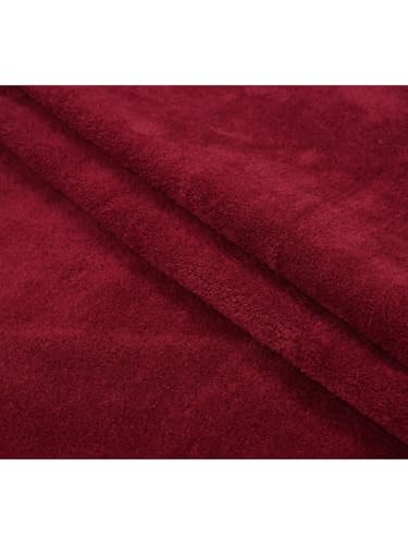 Image of Cotton Bolls Microfiber Large Bath Towel Quick Dry Super Soft Higly Absorbent Lint Free Towel for Bath for Men and Women, Travel, Gym, Beach, Pool, Yoga (70x140 CM) - Maroon