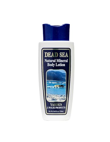 J. Malki Products Dead Sea Loção Corporal Mineral Natural, Hidrat...