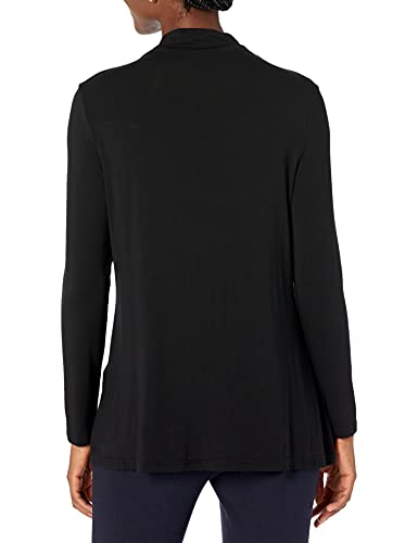Amazon Essentials Women's Jersey Long-Sleeve Mock Neck Swing Tunic (Previously Daily Ritual), Black, Small #TOP1