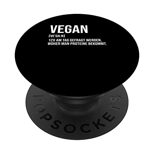 veganismo vegano vegano divertente che dice uomini donne PopSockets PopGrip Intercambiabile