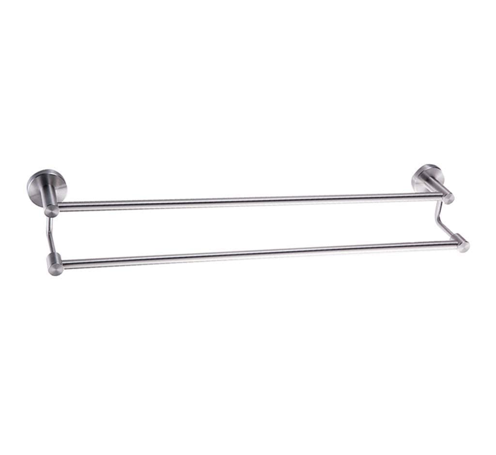 Badezimmer-Badezimmer-Handtuchhalter Handtuchhalter Wand-Badezimmerregal Doppelstange Susdurable Handtuchhalter Turmaufhänger/50cm