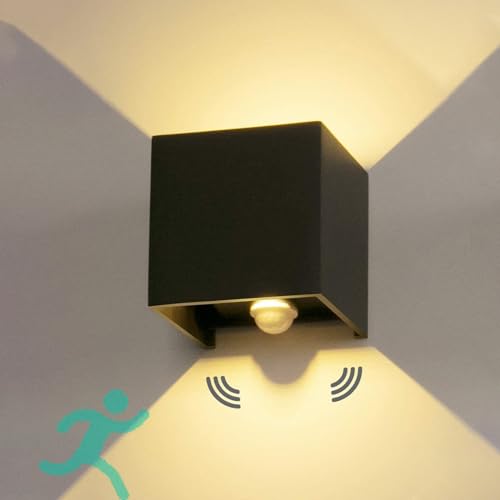 Applique exterieur interieur LED avec capteur de mouvement pour éclairage de jardin