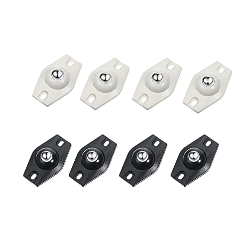 KEUGT 8pcs roulettes Pivotantes Auto-Adhésives à 360 Degrés, Mini roulettes Pivotantes Auto-Adhésives, roulettes, Adaptées à Diverses Boîtes de Rangement, Petits Meubles, Poubelles