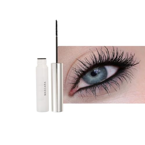 Mascara Wasserfest Schwarz,Wimperntusche Wasserfest,Ultra Fine Waterproof Mascara Black,Long-lasting Cream Wimperntusche mit Silk Fiber,Verlängernd,Wisch- und klumpenfrei (Schwarze)