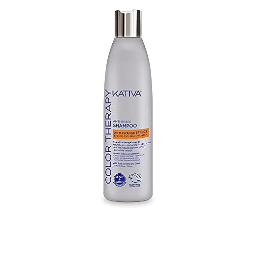 KATIVA - Color Therapy - Champú Matizador No-abrasivo Sin Sal, Sulfato Ni Parabenos, Azul, 250 Mililitros