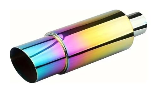 Silenciador Tubo Escape Trasero Para Automóvil Sistema Recto Acero Inoxidable Pieza Final Cubiertas Punta Universales 1 Unidad Tubo Escape Coche