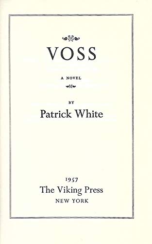 Voss: a novel B0021OU0DU Book Cover