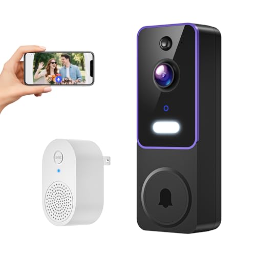 Wireless 1080p Video Doorbell Camera with Night Vision