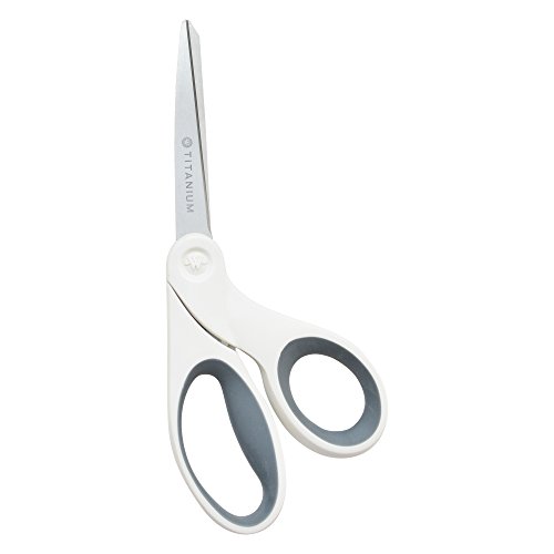 Westcott 8" Bent And 5" Straight Titanium Bonded Craft Scissors, Combo Pack (16378) #TOP2