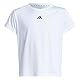 adidas Mädchen Train Essentials Regular Fit Logo Training T-Shirt Junior Girls, White/Black, 11-12 Years