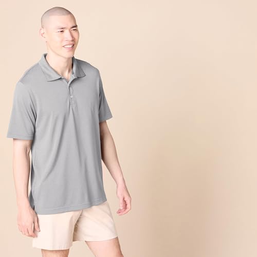 Image of Amazon Essentials Men's Regular-Fit Quick-Dry Short-Sleeve Golf Polo Shirt