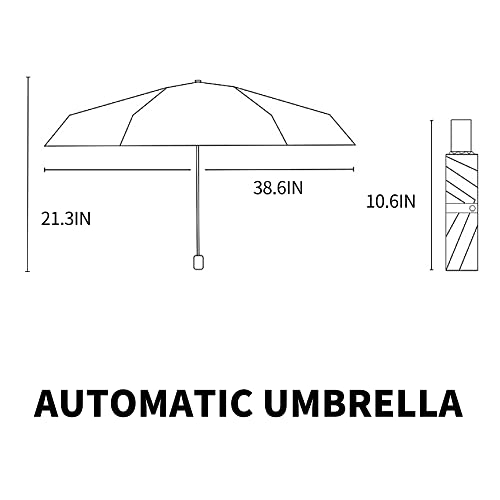 Genmai Soeasy Travel Umbrella Folding Umbrella For Rain,Compact Windproof Umbrella For Car,Lightweight Uv Protection Sun Umbrella For Men And Women,Portable Umbrella Blue #TOP6