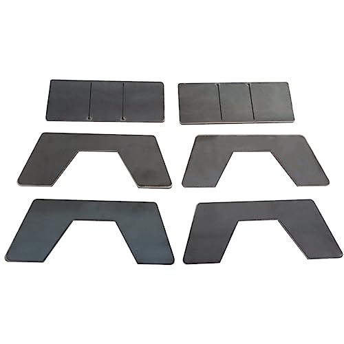 LABLT Universal Mini Rear Frame C Notch Kit Weld-on Square Under Bed Notch 6 Pieces Replacement for Minitrucks Sport Dropped Trucks
