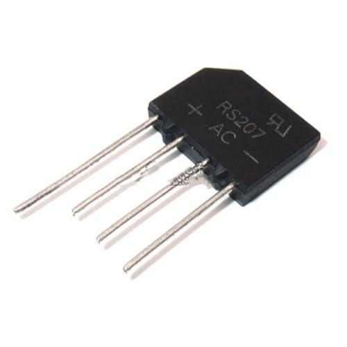 Generic 10pcs RS207 DIP Zip-4 Bridge Rectifier 2A 700V