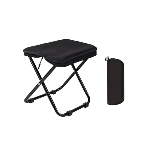 アウトドア 椅子 折りたたみ椅子 折り畳みいす アウトドア チェア 軽量 超軽 耐荷重200kg ショルダー付き 持ち運び便利 収納袋一体型 携帯チェア キャンプ ハイキング 釣り(黒,大きい)