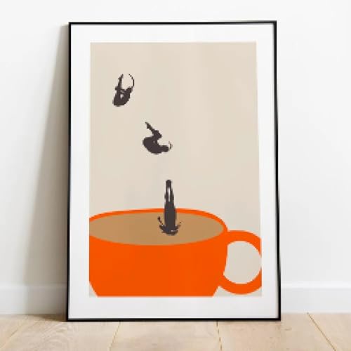 Café affiche de boisson pop art pour une cuisine moderne