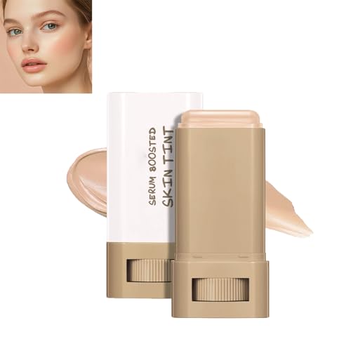 Base de maquillaje en barra, bálsamo de belleza, suero, tinte potenciador de la piel, bálsamo corrector de cobertura total, ligero y suave (04)