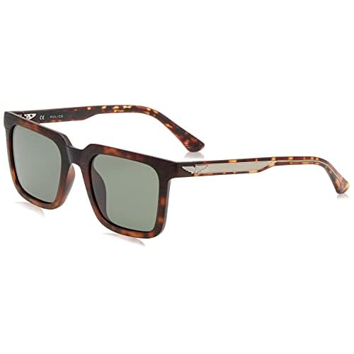 Police SPLF15 Gafas, Antique Havana, 52 para Hombre