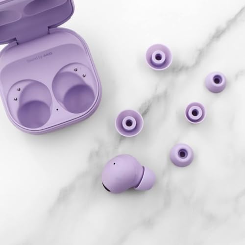 Replacement Earbud Ear Buds Tips Eartips Compatible with Samsung Galaxy Buds 2 Pro Earbuds, 3 Pairs S/M/L 3 Sizes Soft Silicone Earbuds Tips Ear Tip – Bora Purple 723