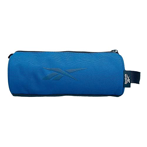 Reebok Atlantic Blue Round Pencil Case, 23 x 9 x 9 cm, Polyester - Image 3
