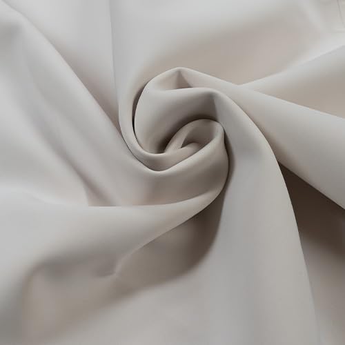 Neoprene Water Resistant Fabric, 2mm Thick, 140cm Width, Multiple Colours, Supplied by The Metre as One Continuous Length (Off White, Per Metre)