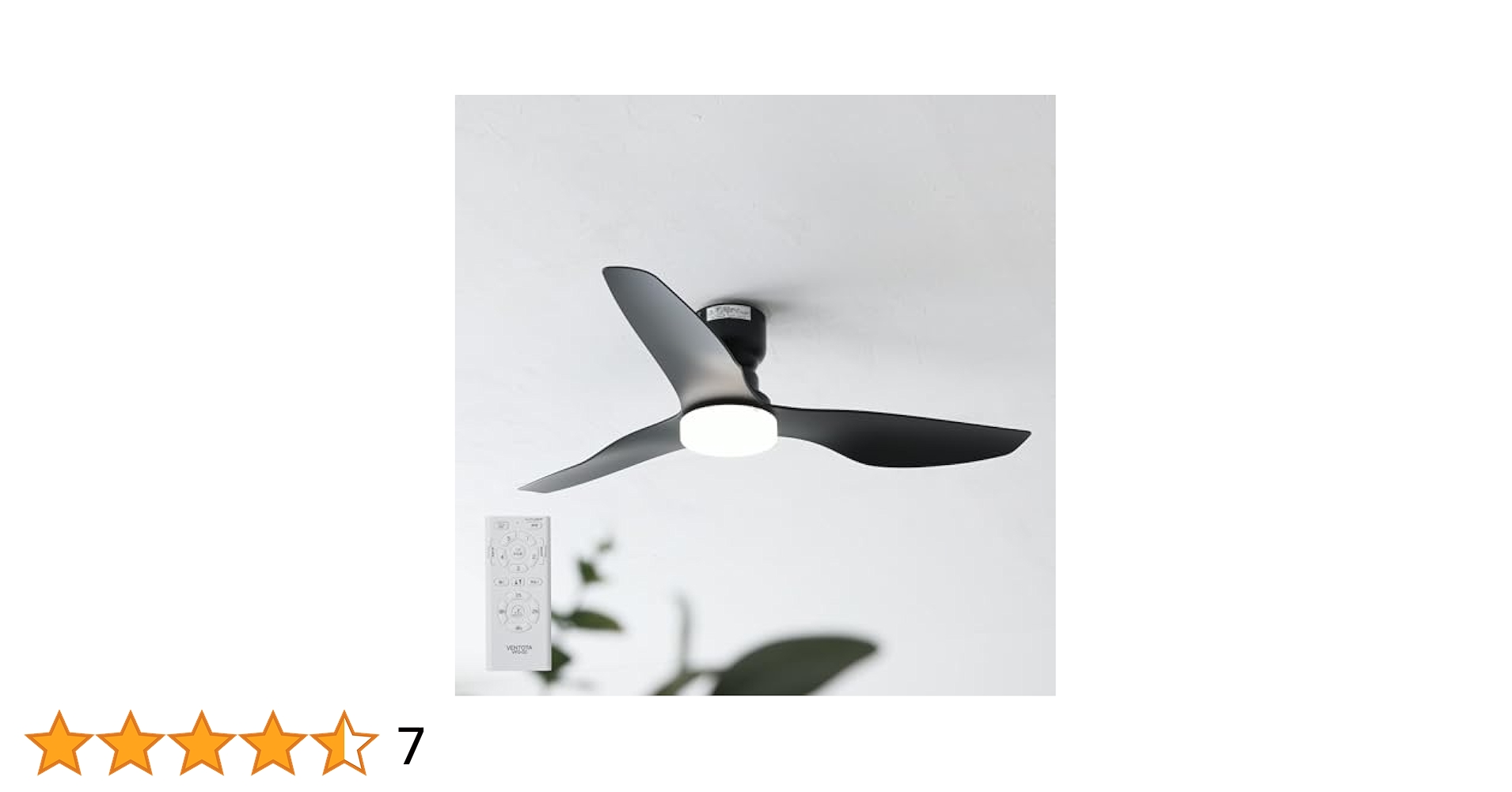 VENTOTA シーリングファンライト　LED 天井　ブラック Amazon.co.jp: VENTOTA シーリングファンライト 調光調色 LED