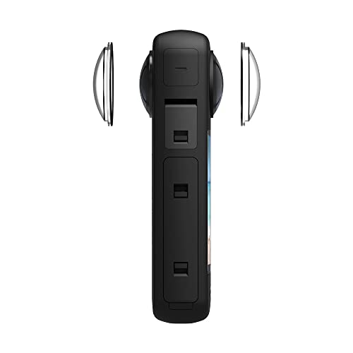 Protector Insta360 One X3 con cristal panorámico antirrayas y marco negro 5