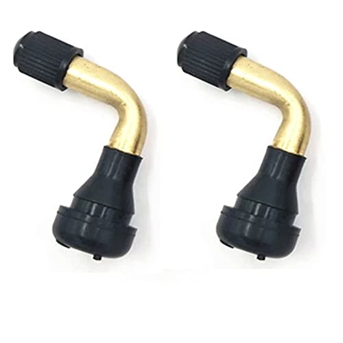 Oniissy Lot de 2 tiges de valve de pneu sans chambre à air, valve de pneu électrique sous vide, pour scooter électrique Pvr70 60 50 45 degrés, motos tout-terrain