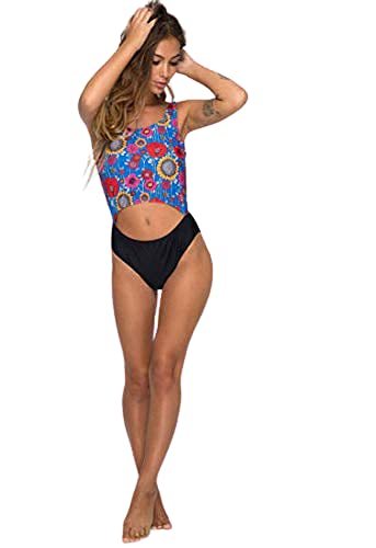 UNDIELAND's Comfortable Beach/ Swim Wear Compare & Contrast Black Bikini Bottom Panty Underwear