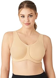 Wacoal womens Full Figure Underwire sports bras, Sand, 36D US