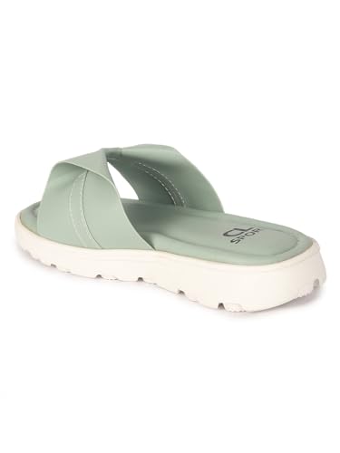 Image of Carlton London women's Comfort Slide Sandals with Bow