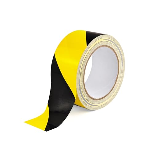 Black and Yellow Warning Tape Hazard Safety Tape for Floor - image 1
