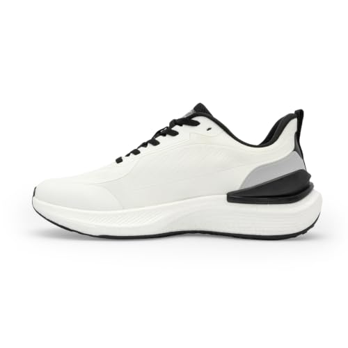 Image of Red Tape Men's Sneakers Grey Blue Textile Round Toe Lace-Up Easy Movement