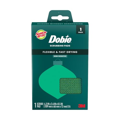 Scotch-Brite Esponja de Cocina para Lavar, Almohadilla de fregado Dobie de Navidad, Almohadilla de Malla de Secado rápido con un Color Verde Festivo