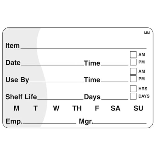 DayMark Safety Systems MoveMark IT120152 Shelf Life/Use by Removable Label, 2" x 3", Red/White, Roll of 500 image 2