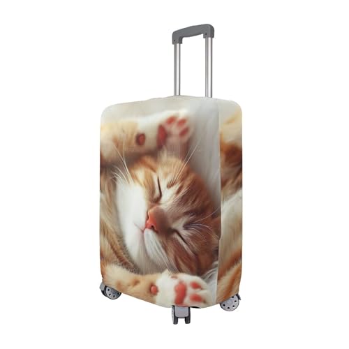 Joisal Cute Cat Kitten Print Luggage Protector Suitcase Cover Custom Washable Vacation Essentials Suitcase Sleeve Colorful, L, Fits 26-28 Inch Case3