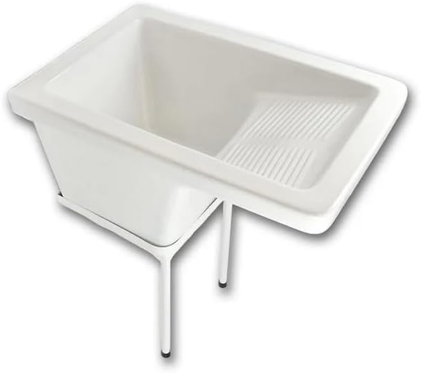 Soporte para Pila Lavadero BINGO Blanco 31 x 50 x 31 cm Patas 49 cm